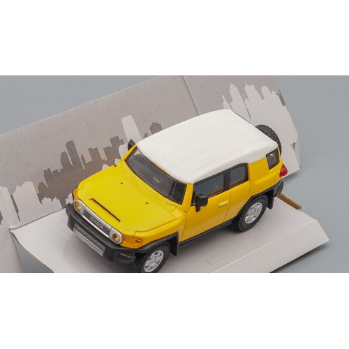 1:43 Масштабная модель TOYOTA FJ Cruiser, yellow / white roof