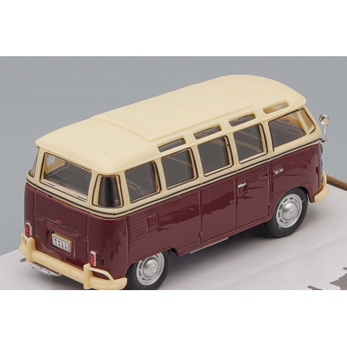 1:43 Масштабная модель VOLKSWAGEN Samba Bus, бордово-красный