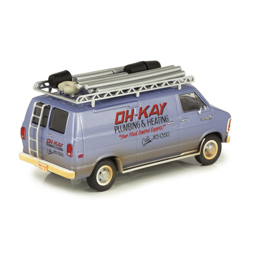 1:43 Масштабная модель DODGE Ram Van "Oh-Kay Plumbing & Heating" 1986 (из к/ф "Один дома")