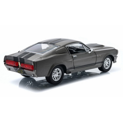 1:24 Масштабная модель FORD Mustang GT 500 "Eleanor" 1967 Silver (из к/ф "Угнать за 60 секунд")