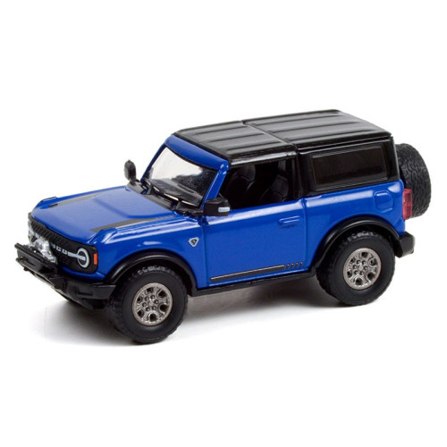 1:64 Масштабная модель FORD Bronco 2-Door VIN #001 (Lot #3008) 2021 Lightning Blue