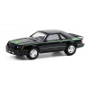 1:64 Масштабная модель FORD Mustang Cobra 1980 Black/Green Cobra Hood Graphics