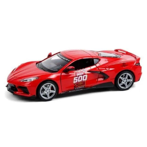 1:24 Масштабная модель CHEVROLET Corvette C8 Stingray Coupe Indianapolis 500 Official Pace Car 2020