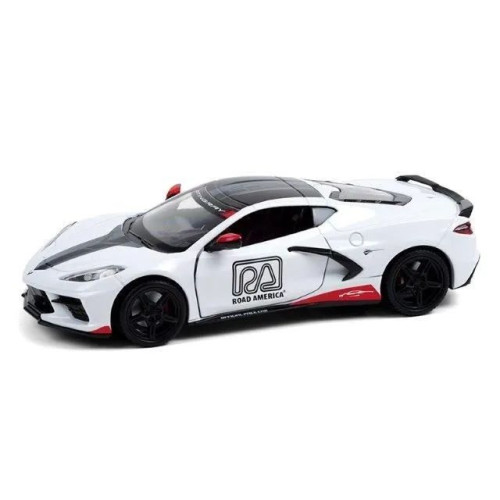 1:24 Масштабная модель CHEVROLET Corvette C8 Stingray Coupe Road America Official Pace Car 2020