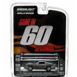 1:64 Масштабная модель FORD Mustang GT500 "Eleanor" 1967 (из к/ф "Угнать за 60 секунд")