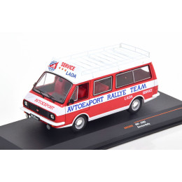 1:43 Масштабная модель РАФ 2203 техничка "Avtoexport Lada Rally Team" с багажником (1982), Red