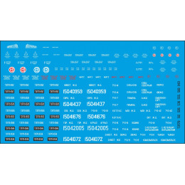 1:87 Набор декалей для тепловоза ТЭП70, Наши поезда №11