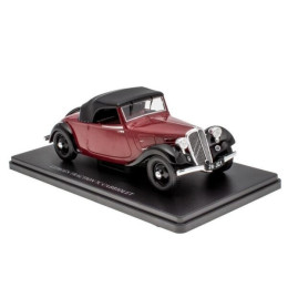 1:24 Масштабная модель CITROEN Traction 7C Cabriolet 1934, black / maroon