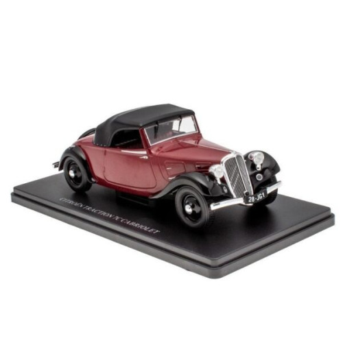 1:24 Масштабная модель CITROEN Traction 7C Cabriolet 1934, black / maroon