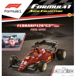 1:43 Formula 1 Auto Collection №78 - Ferrari 126C3 - Рене Арну (1983)