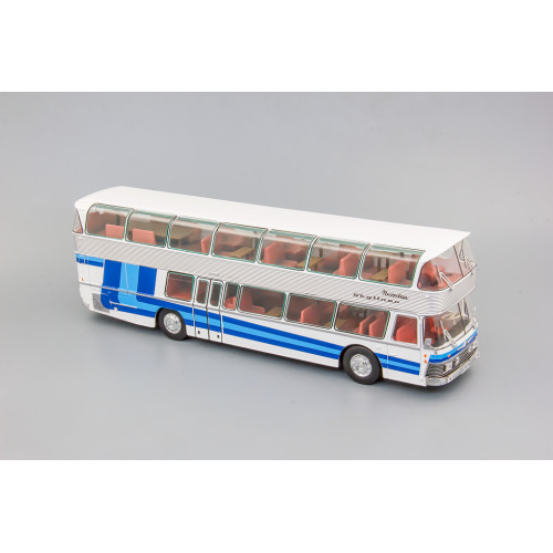 1:43 Масштабная модель Автобус NEOPLAN SKYLINER NH22L 1983 White/Blue