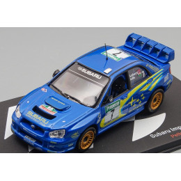 1:43 Масштабная модель SUBARU Impreza Wrc N 7 Rally New Zealand (2003) P.Solberg - P.Mills, Blue Met Yellow