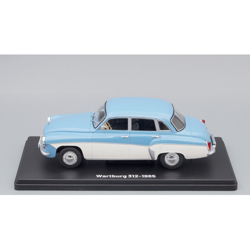 1:24 Масштабная модель WARTBURG 312 1965, blue / white