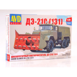 (Уценка!) 1:72 Сборная модель Шнекороторный снегоочиститель ДЭ-210 (131)