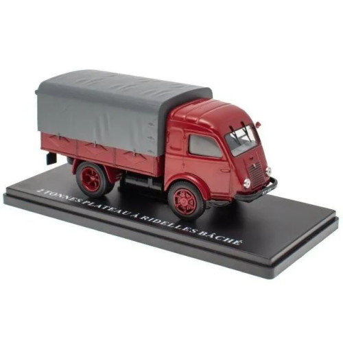 1:43 Масштабная модель RENAULT 2 Tonnes бортовой грузовик c тентом 1947 Maroon/Grey