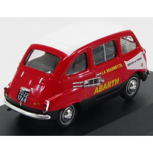 1:43 Масштабная модель Fiat 750 Multipla "Abarth" 1960 Red/white