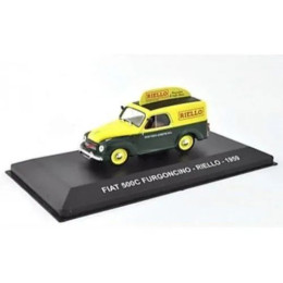 1:43 Масштабная модель Fiat 500C Furgoncino "Riello" 1959 Yellow/Green