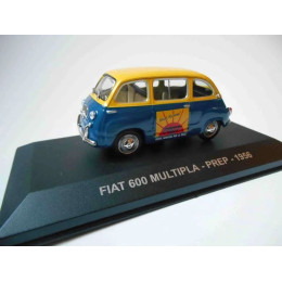 1:43 Масштабная модель FIAT 600 MULTIPLA "PREP" 1956 Yellow/Blue