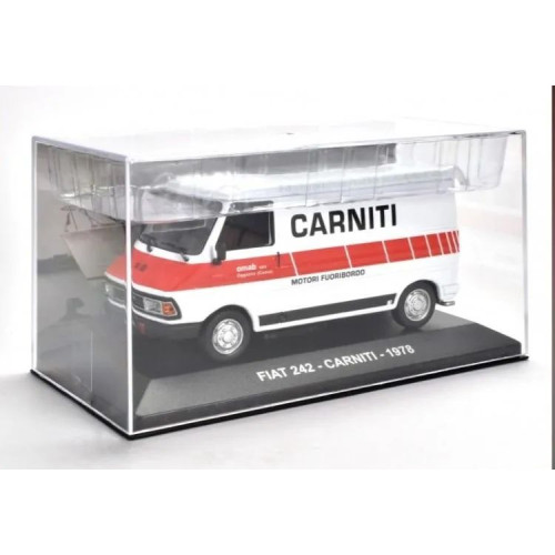 1:43 Масштабная модель FIAT 242 "CARNITI" 1978 White/Red