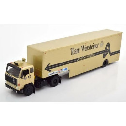 1:43 Масштабная модель VOLVO F89 Race Transporter с полуприцепом "Warsteiner Arrows Team F1" (1981)