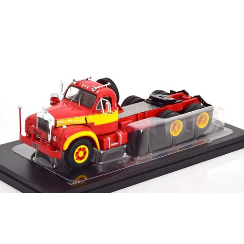 1:43 Масштабная модель MACK B61 Tractor Truck 3-assi (1953), red yellow