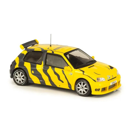 1:43 Масштабная модель RENAULT CLIO MAXI Test Car 1995, Yellow and Grey