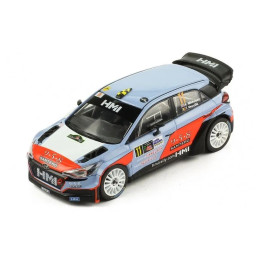 1:43 Масштабная модель HYUNDAI NG i20 WRC #11 A.Mikkelsen/T.Neuville Rally Monza 2017