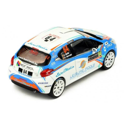 1:43 Масштабная модель PEUGEOT 208 R2 #64 Mole/Herman Rally Monte Carlo 2018