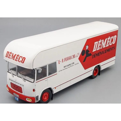 1:43 Масштабная модель BERLIET GBK 75 Dmnagement Dmco 1969, белый с красным