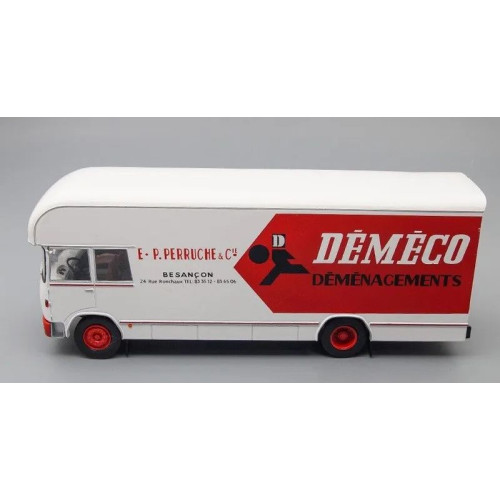 1:43 Масштабная модель BERLIET GBK 75 Dmnagement Dmco 1969, белый с красным