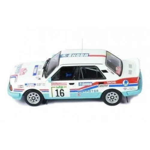 1:43 Масштабная модель SKODA 130 LR #16 "koda Team" Krecek/Motl 6 место Rally Sanremo 1986