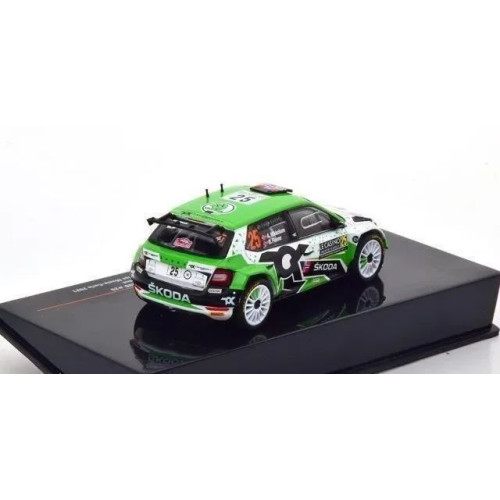 1:43 Масштабная модель SKODA Fabia Rally 2 Evo #25 "Toksport WRT" Mikkelsen/Floene 7 место Rally Monte Carlo 2021