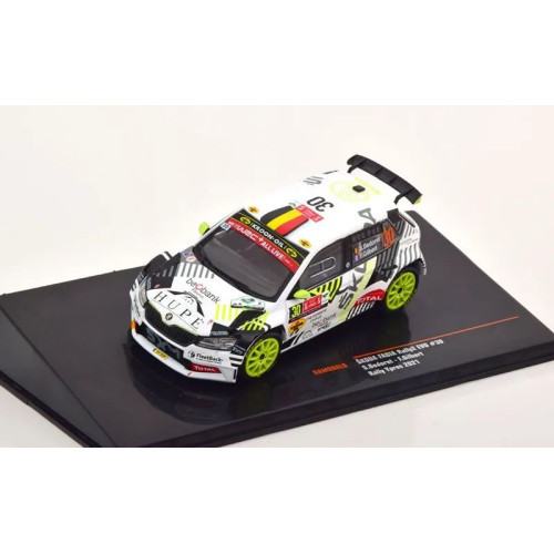 1:43 Масштабная модель SKODA Fabia Rally 2 Evo #30 Bedoret/Gilbert 11 место Rally Ypres 2021