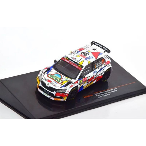 1:43 Масштабная модель SKODA Fabia Rally 2 Evo #39 Cracco/Vermeulen 8 место Rally Ypres 2021