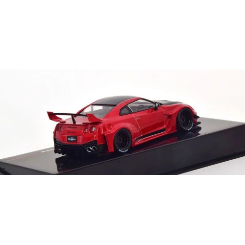 1:43 Масштабная модель NISSAN 35 GT-RR LB Silhouette WORKS GT (тюнинг R35) (2019) Metallic Red/Black