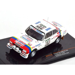 1:43 Масштабная модель PEUGEOT 504 Coupe V6 № 03 Rally Cote d Ivoire, Lampinen/Aho (1978)