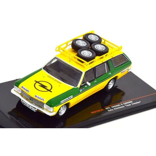 1:43 Масштабная модель OPEL Admiral B Caravan Irmscher Rally Assistance, yellow green