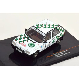 1:43 Масштабная модель SKODA Favorit 136L №9 Rally Monte Carlo, Sibera/Gross (1993)