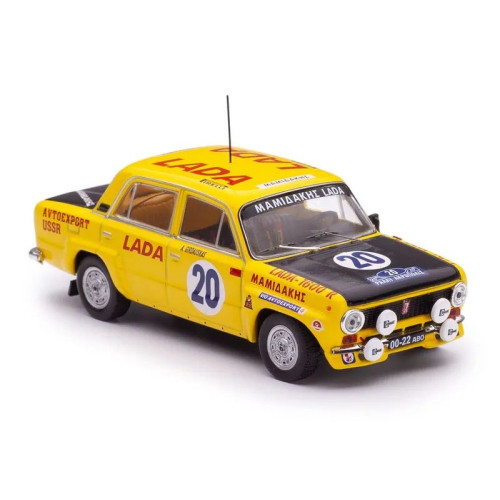 1:43 Масштабная модель LADA FIAT 1600r N 20 Ally Acropolis 1978 S.brundza - A.girdauskas, Yellow Matt Black