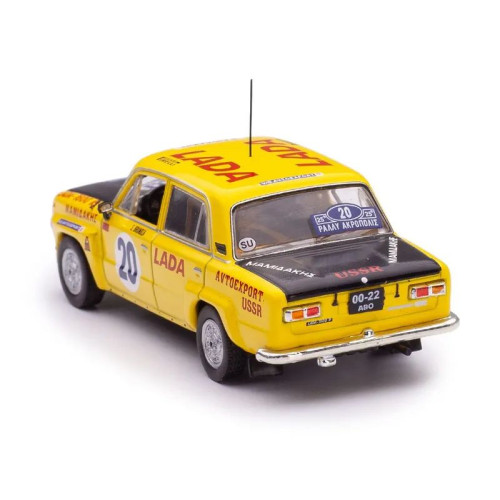 1:43 Масштабная модель LADA FIAT 1600r N 20 Ally Acropolis 1978 S.brundza - A.girdauskas, Yellow Matt Black