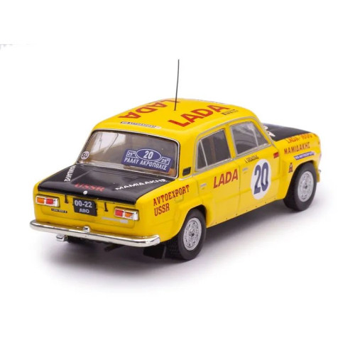 1:43 Масштабная модель LADA FIAT 1600r N 20 Ally Acropolis 1978 S.brundza - A.girdauskas, Yellow Matt Black