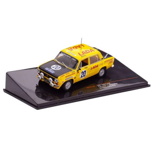 1:43 Масштабная модель LADA FIAT 1600r N 20 Ally Acropolis 1978 S.brundza - A.girdauskas, Yellow Matt Black