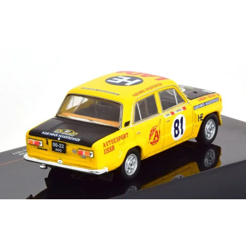 1:43 Масштабная модель LADA FIAT 1600r N 81 Ally Acropolis 1977 S.brundza - A.brum, Yellow Matt Black