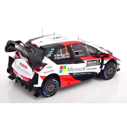 1:18 Масштабная модель TOYOTA Yaris WRC #5 "Microsoft" Meeke/Marshall 6 место Rally Sweden 2019