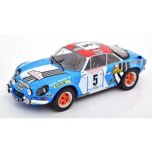 1:18 Масштабная модель RENAULT Alpine A110 #5 Piot/de Alexandris 2 место Tour De Course 1973