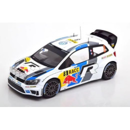 1:18 Масштабная модель VW Polo R WRC #8 Ogier/Ingrassia Rally Catalunya (с люстрой) Чемпион мира 2013