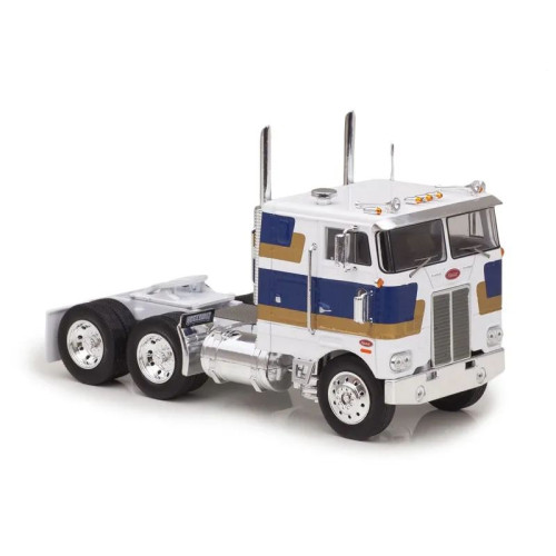 1:43 Масштабная модель Peterbilt 352H 1979 белый с синим и коричневым