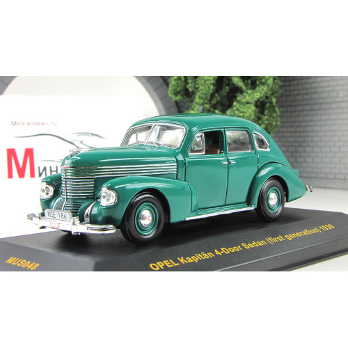 1:43 Масштабная модель OPEL KAPITAN Sedan (первой серии) 1939 Green