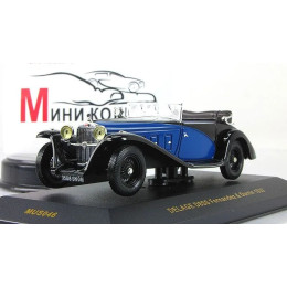 1:43 Масштабная модель Delage D8SS Fernandez & Darrin - black/blue 1932