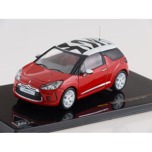 1:43 Масштабная модель Citroen DS3 Sport Chic - red/white 2011